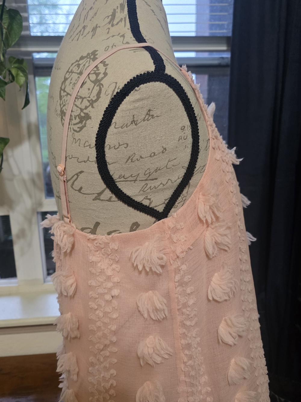 Pink Pom-Pom Tiered Strappy Mini Dress - Picture 3 of 9